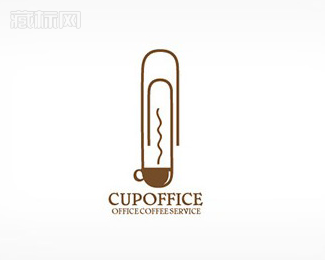 Cupoffice回形针logo设计