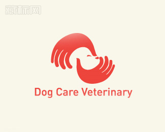 Dog Care Veterinary狗照顾动物logo设计