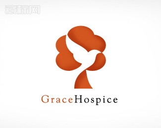 Grace Hospice鸽子标志设计