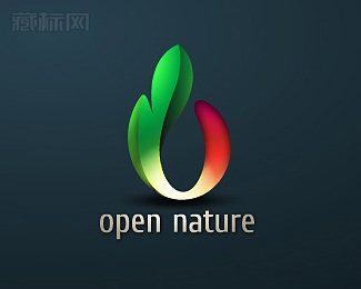 open nature开放自然标志设计