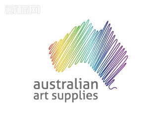 Australian Art Supplies澳大利亚艺术品logo设计