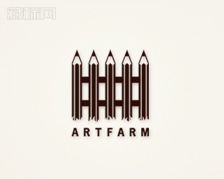 Artfarm铅笔栅栏logo设计