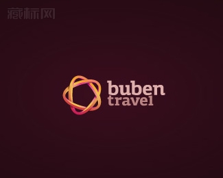 Buben Travel五角星logo设计