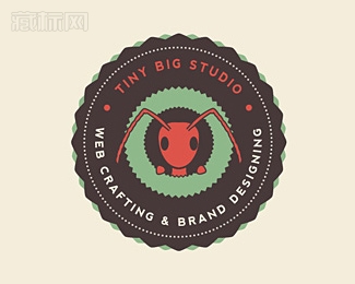 Tiny Big Studio蚂蚁工作室logo设计