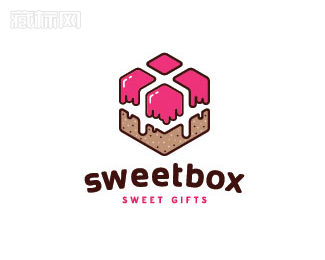 Sweetbox糖果盒子logo设计