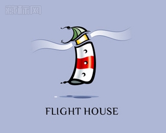 Flight House飞行家标志设计