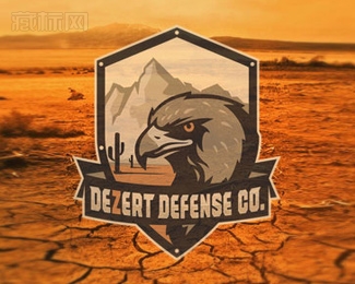 Dezert Defense鹰logo设计欣赏