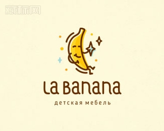 La Banana香蕉logo设计欣赏
