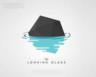 The Looking Glass镜子标志设计