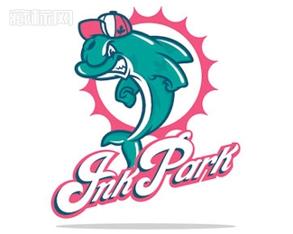 Dolphins愤怒的海豚logo设计