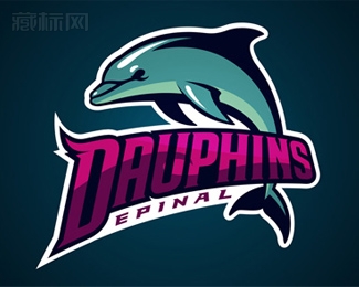 Dauphins多芬海豚标志设计
