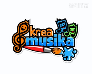 krea musika标志设计