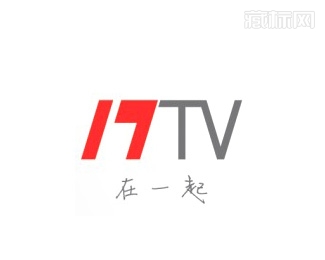 联想电视17TV字体logo设计