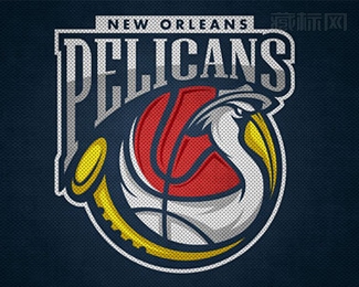 Pelicans鹈鹕篮球俱乐部logo设计