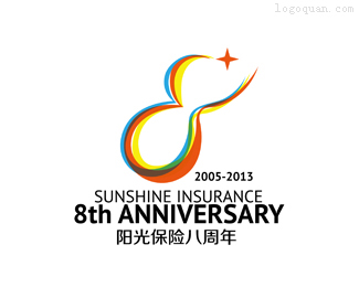 8周年司庆logo
