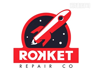 Unused Rokket Repair维修公司标志设计