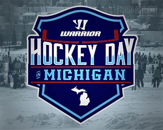 Hockey Day in Michigan曲棍球队日logo