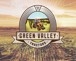 Green Valley Tractors拖拉机logo设计