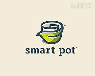 Smart Pot Identity智能锅logo设计