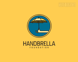 Handbrella关怀logo设计