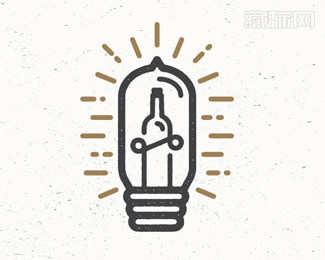 Illuminated Bottle照瓶logo设计