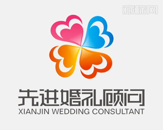 先进婚礼顾问标志设计