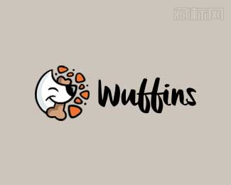 Wuffins狗面包店logo设计