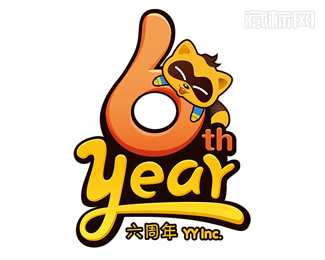 YY六周年标志设计