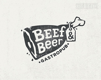 Beef & Beer烧烤商标设计