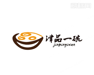 天津津品一碗餐饮logo设计