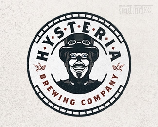 Hysteria Brewing Company白酒公司logo设计