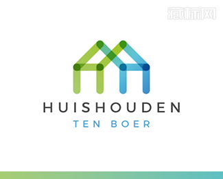 Huishouden Ten Boer房屋中介logo设计