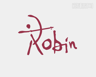 Robin射箭字体标志设计欣赏