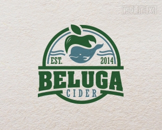 Beluga Cider白鲸苹果酒logo设计