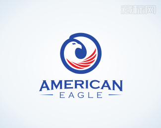 American eagle美国之鹰logo设计