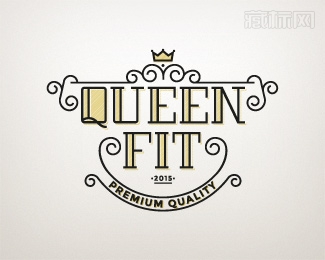 QUEEN FIT女王标志设计