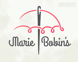 Marie Bobin's针线logo设计