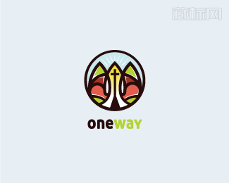 oneway基督教堂商标设计