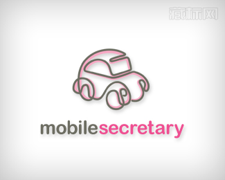 Mobile Secretary移动秘书logo设计