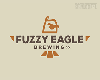 Fuzzy Eagle Brewing白酒公司logo设计