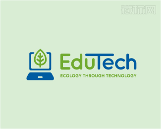 EduTech在线教育logo设计