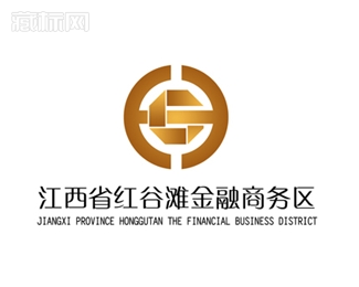 江西红谷滩金融商务区logo