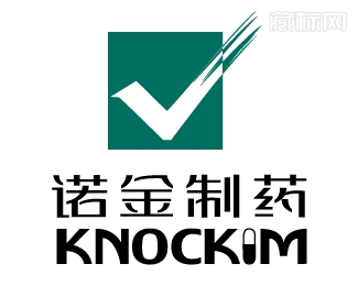knockim诺金制药logo设计