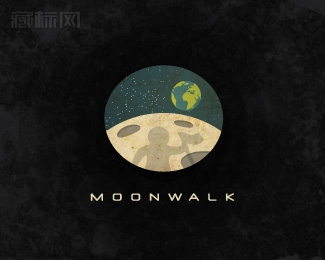 Moonwalk月球漫步标志设计