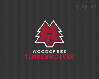 Timberwolves森林狼标志设计