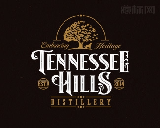 Tennessee Hills Distillery酒厂标志设计