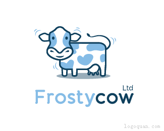 奶牛logo设计