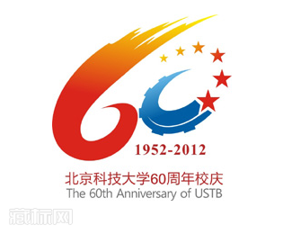 北京科技大学60周年校庆logo设计含义