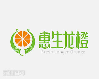 惠生龙橙橙子商标设计