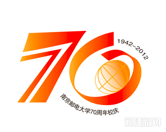 南京邮电大学70周年校庆标志含义